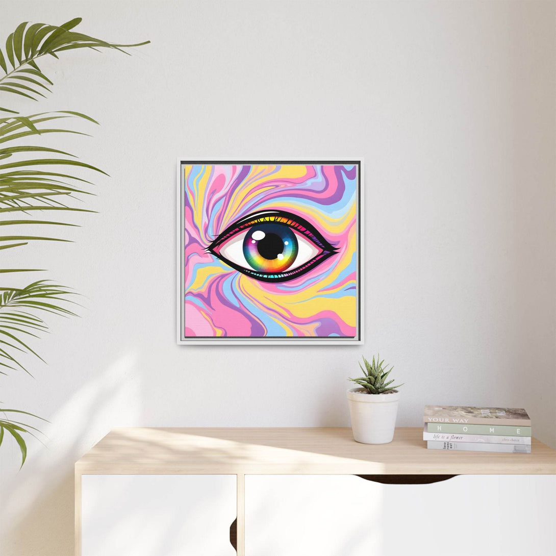 PsEyeFlow #29 - Spectrum Gaze.b (Matte Canvas, Framed (Multi-color)) - Highdellic