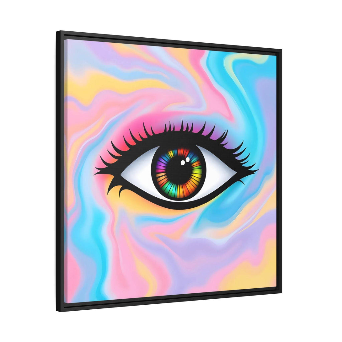 PsEyeFlow #32 - Prism Mirage on Framed Matte Canvas (multi colour) - Highdellic