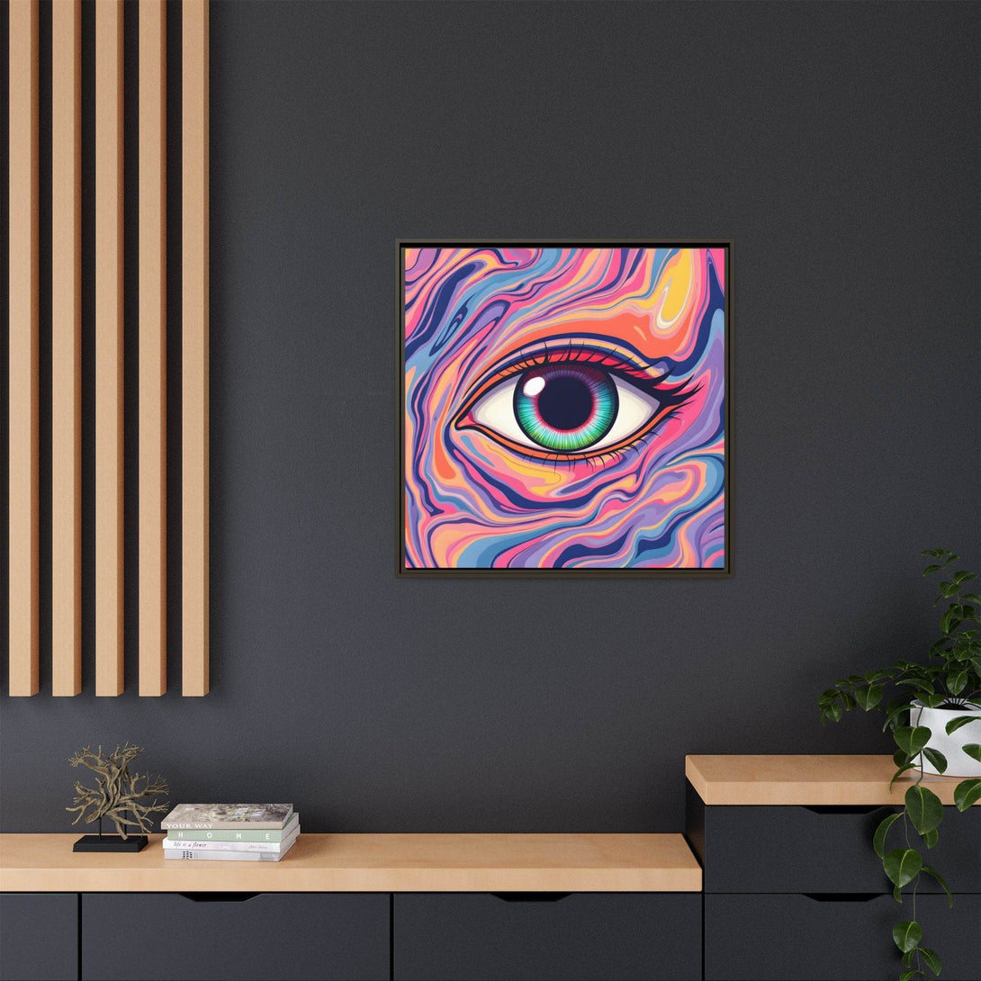 PsEyeFlow #26 - Vivid Echo - (Matte Canvas, Framed (Multi-color)) - Highdellic