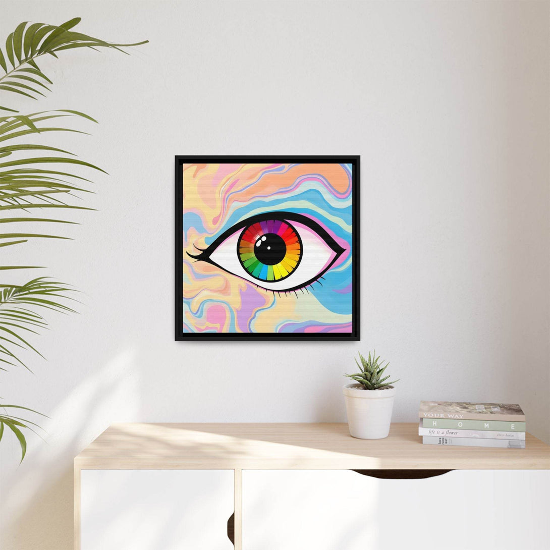 PsEyeFlow #1 – Prism Vision. (Matte Canvas, Framed, Multi-color) - Highdellic