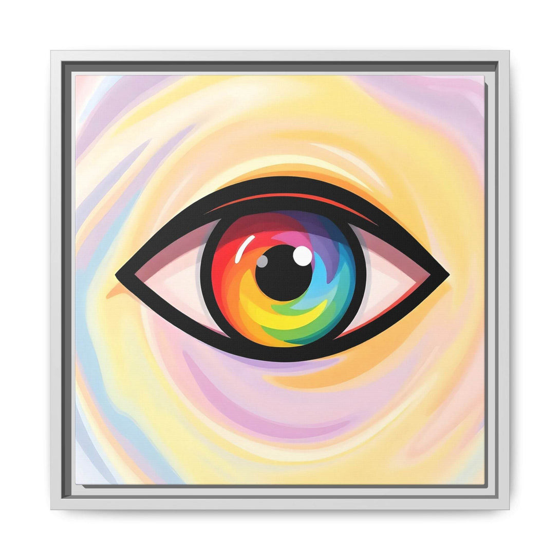 PsEyeFlow #18 - Ethereal Visionb. ( Colorful Framed Matte Canvas Decor ) - Highdellic