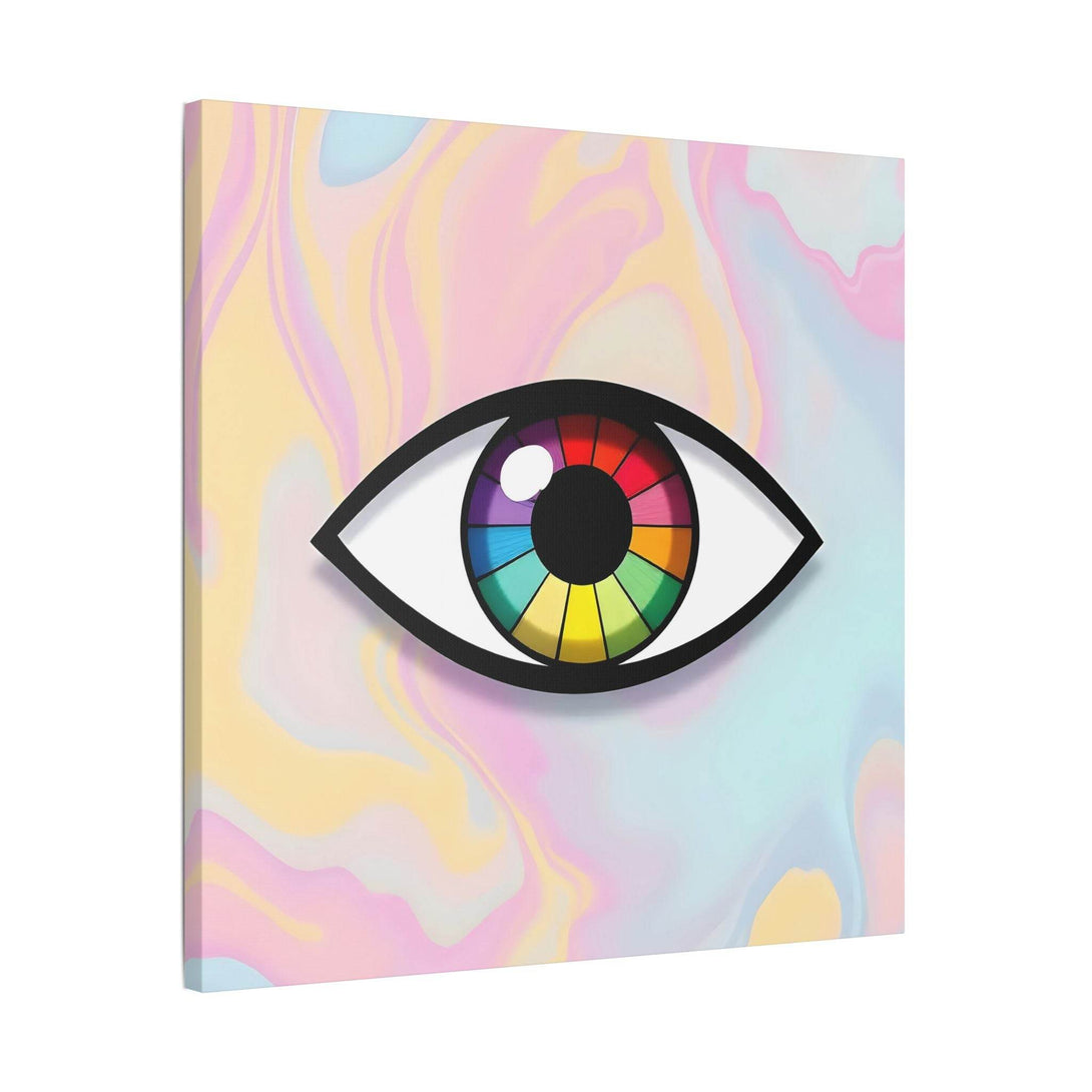 PsEyeFlow 5 - Prism Stare. (Satin Canvas, Stretched) - Highdellic