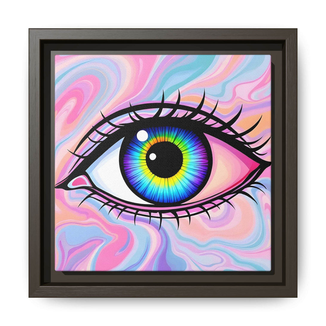 PsEyeFlow #3 – Vivid Mirage (Matte Canvas, Framed (Multi-color)) - Highdellic