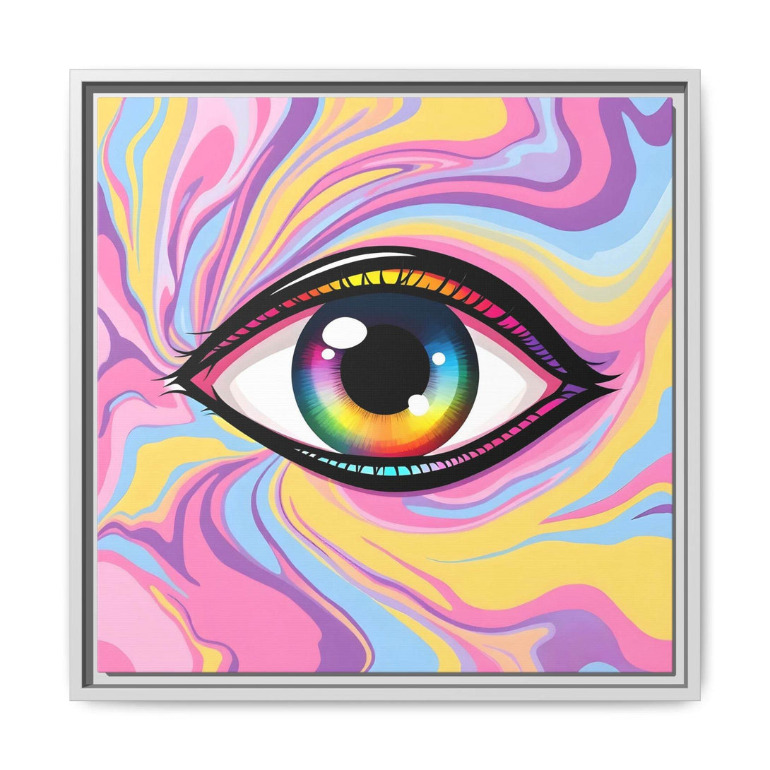 PsEyeFlow #29 - Spectrum Gaze.b (Matte Canvas, Framed (Multi-color)) - Highdellic