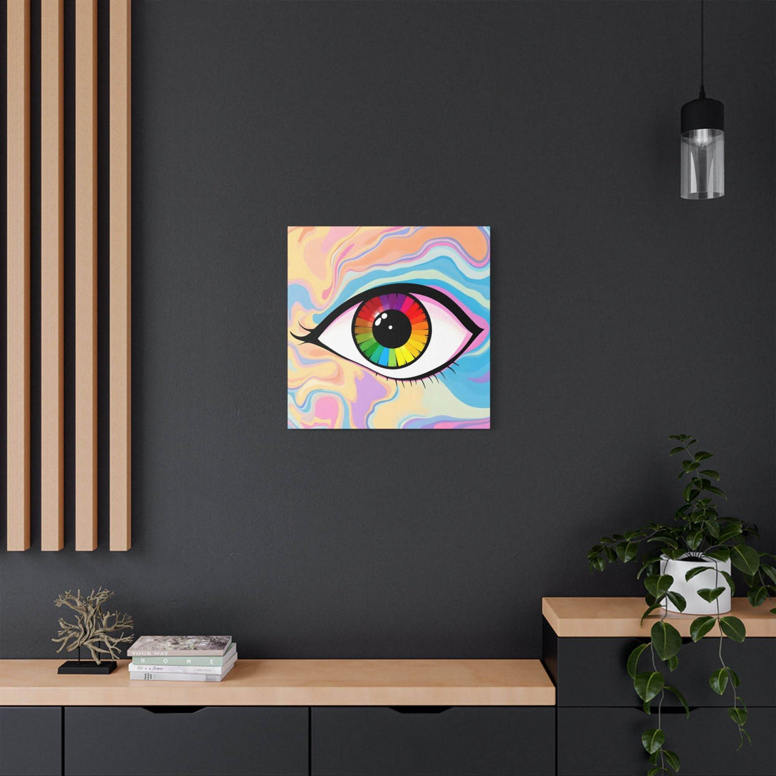 PsEyeFlow #1 – Prism Vision. (Satin Canvas, Stretched) - Highdellic