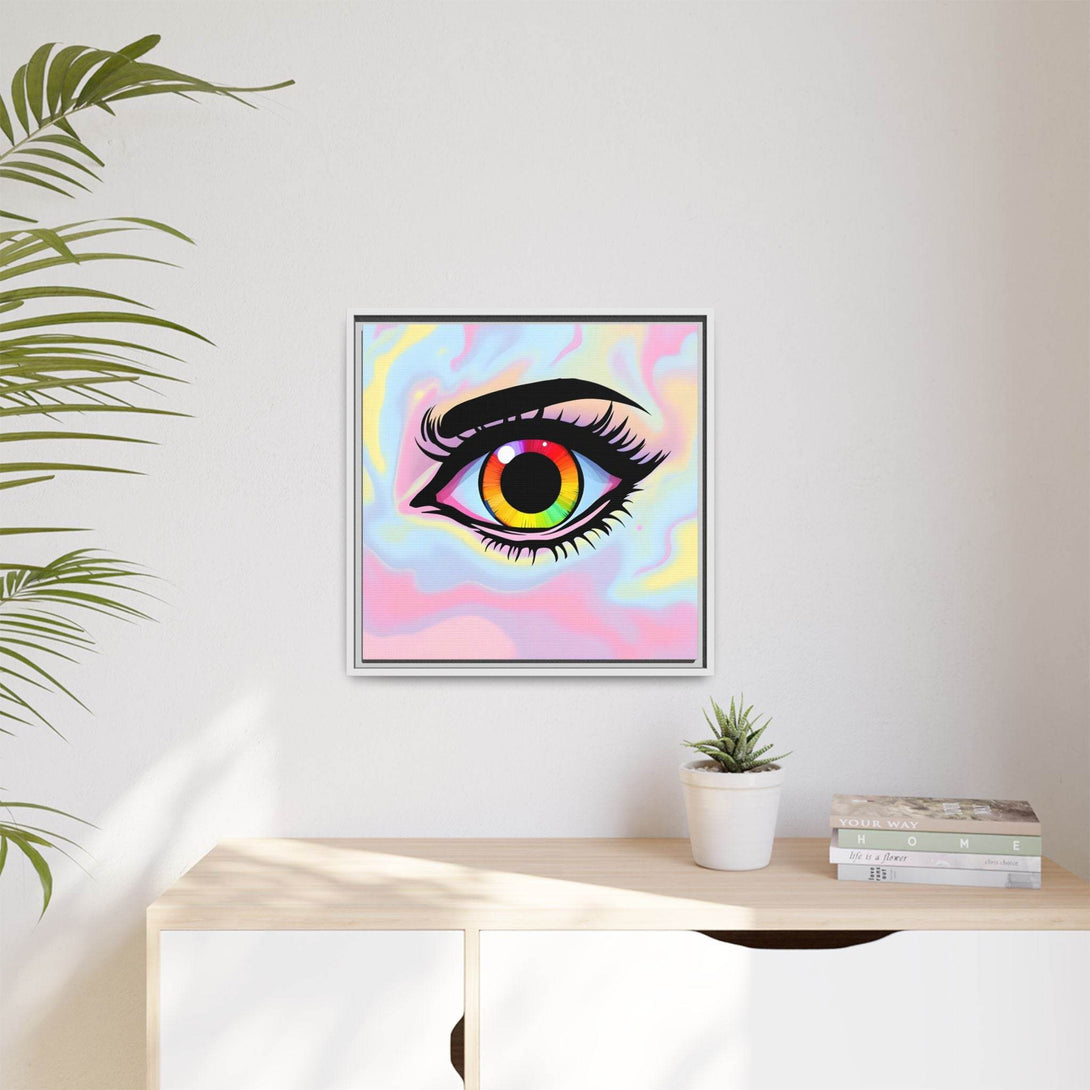 PsEyeFlow #35 - Spectrum Sentinel on Framed Matte Canvas (multi colour) - Highdellic