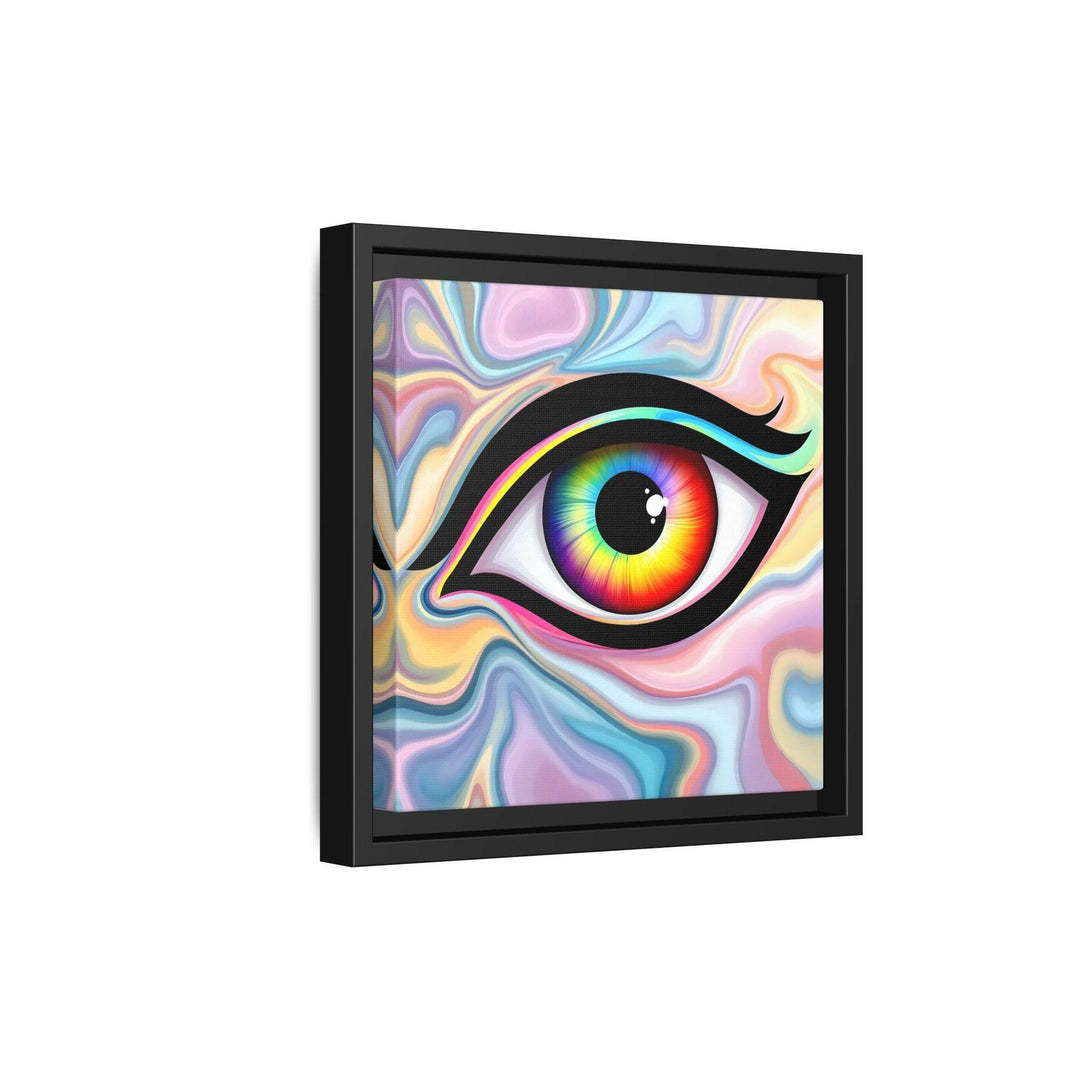 PsEyeFlow #24 - Prism Reflection (Square Matte Canvas, Framed (Multi-color)) - Highdellic