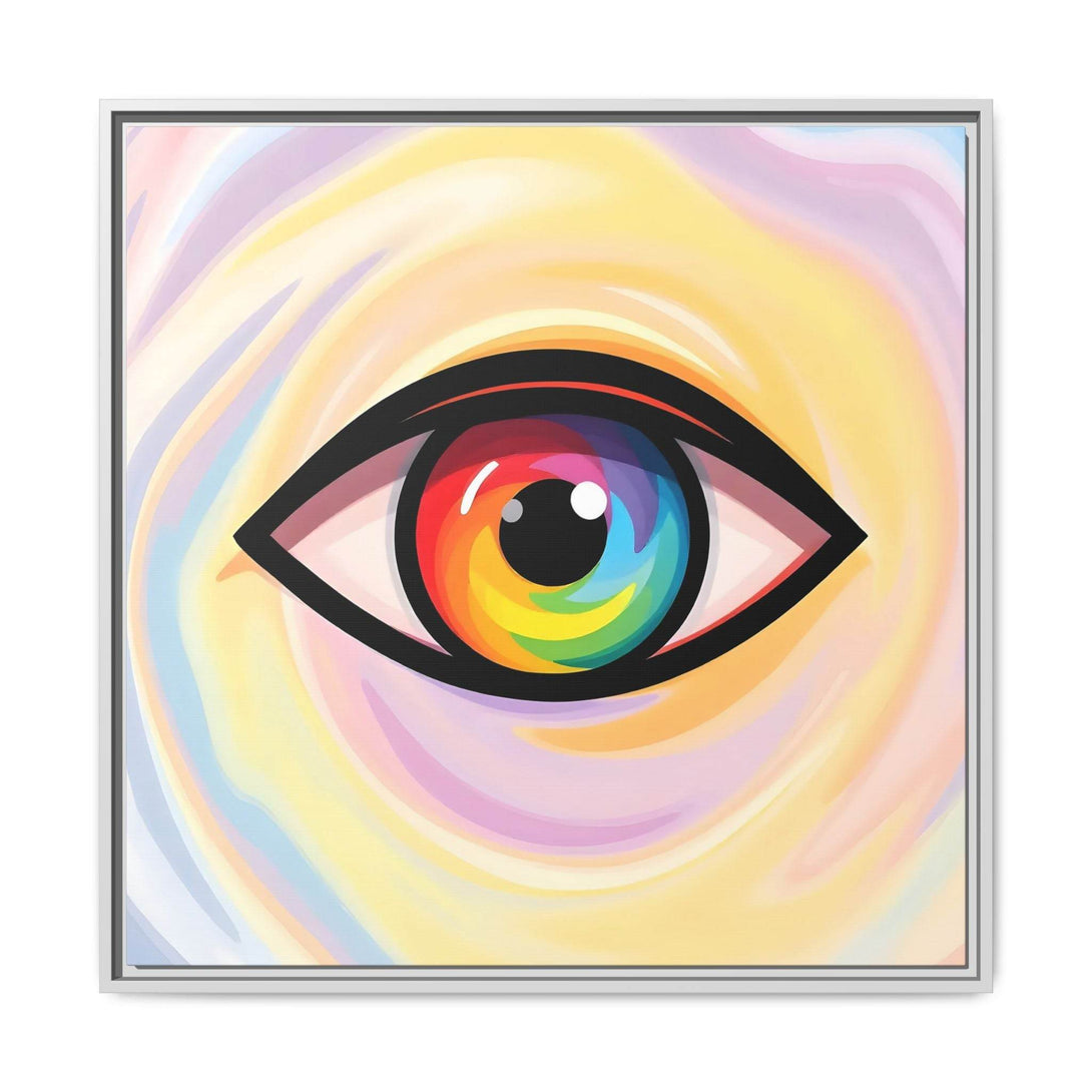 PsEyeFlow #18 - Ethereal Visionb. ( Colorful Framed Matte Canvas Decor ) - Highdellic