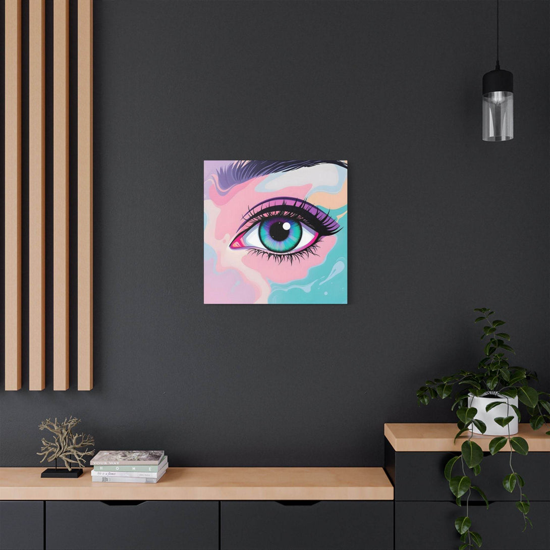 PsEyeFlow #2 – Lucid Gaze. (Satin Canvas, Stretched) - Highdellic