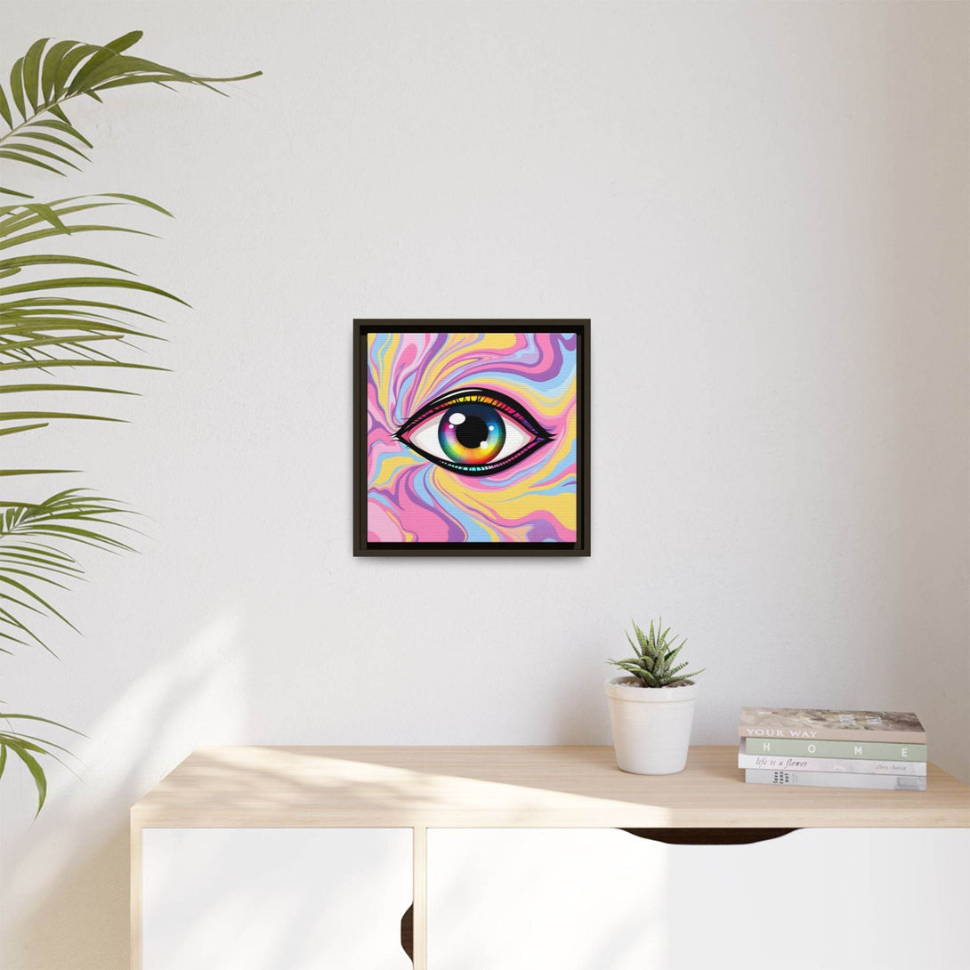 PsEyeFlow #29 - Spectrum Gaze.b (Matte Canvas, Framed (Multi-color)) - Highdellic