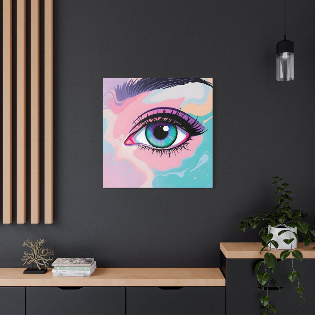 PsEyeFlow #2 – Lucid Gaze. (Satin Canvas, Stretched) - Highdellic
