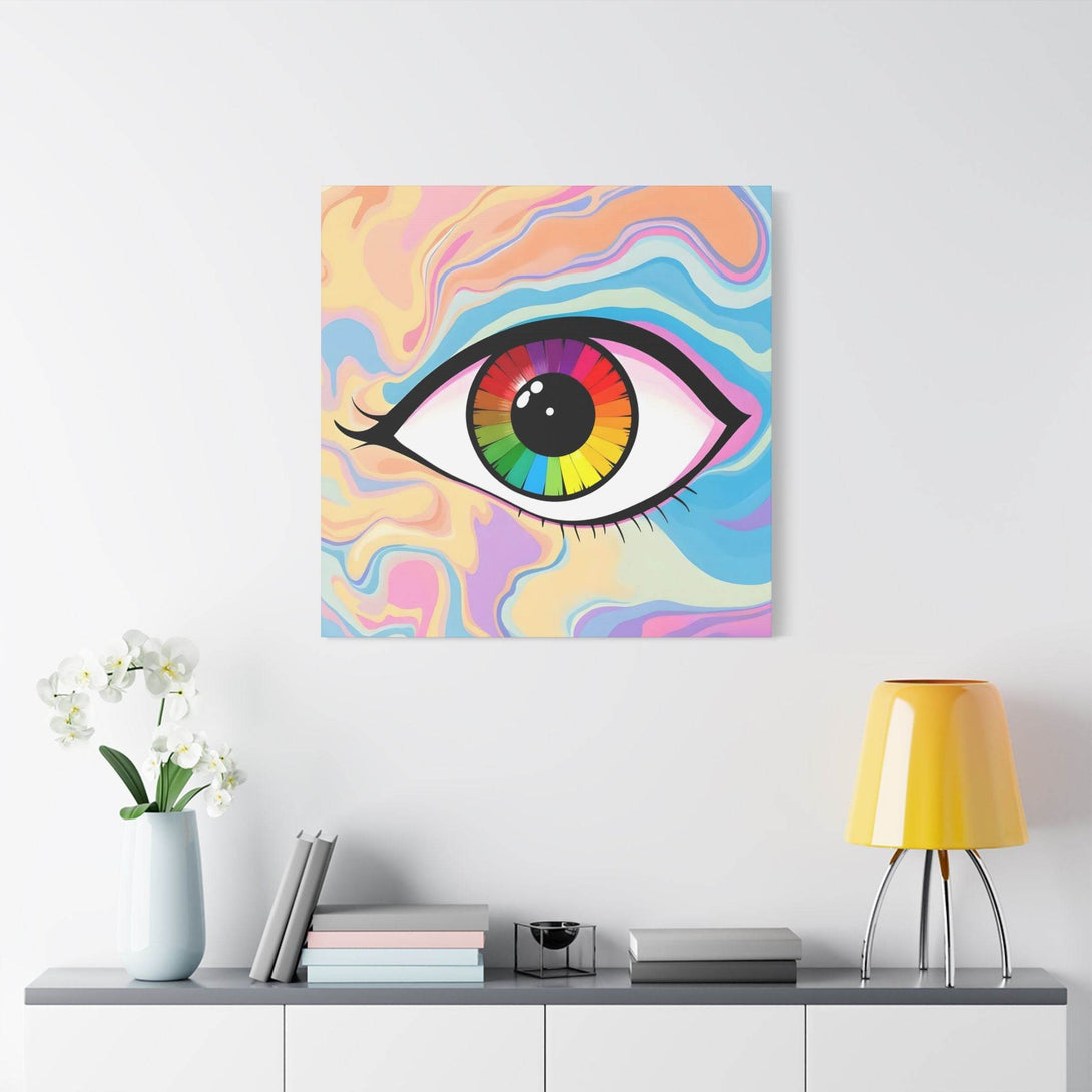 PsEyeFlow #1 – Prism Vision. (Satin Canvas, Stretched) - Highdellic