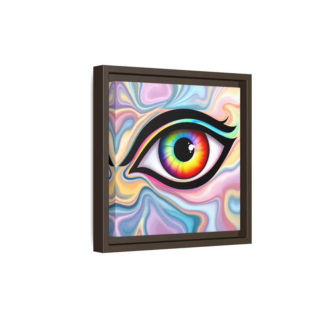 PsEyeFlow #24 - Prism Reflection (Square Matte Canvas, Framed (Multi-color)) - Highdellic