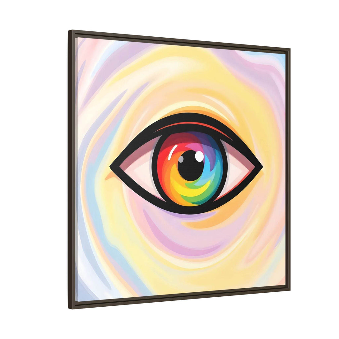 PsEyeFlow #18 - Ethereal Visionb. ( Colorful Framed Matte Canvas Decor ) - Highdellic