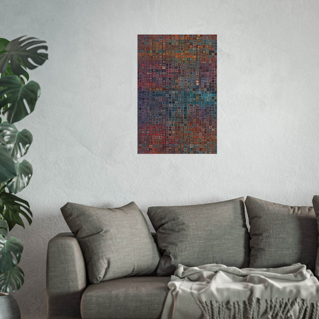 PsEyeCode #2d - Encrypted Echo on Vertical (2:3) Fine Art Poster - Highdellic