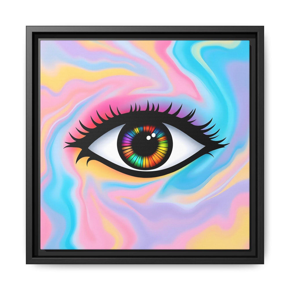 PsEyeFlow #32 - Prism Mirage on Framed Matte Canvas (multi colour) - Highdellic