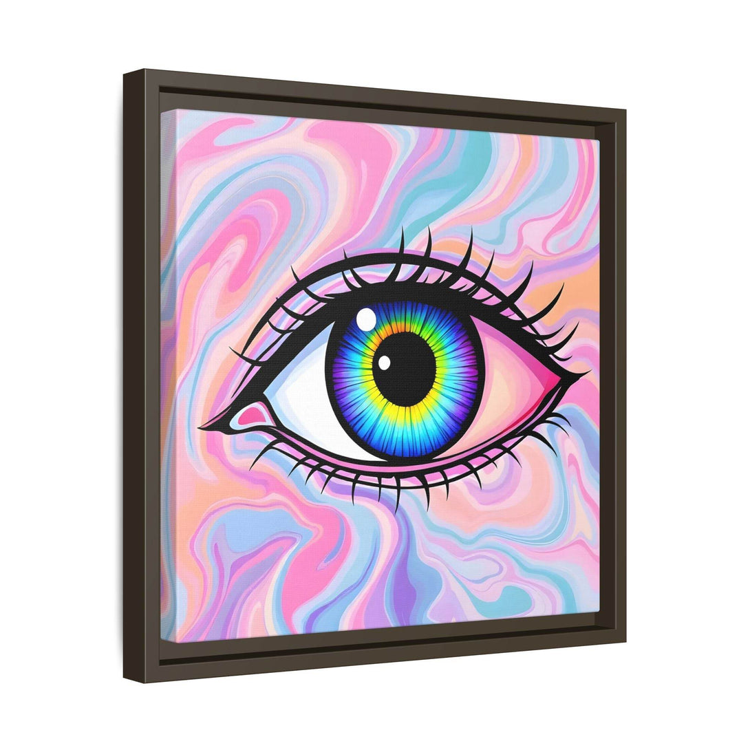 PsEyeFlow #3 – Vivid Mirage (Matte Canvas, Framed (Multi-color)) - Highdellic