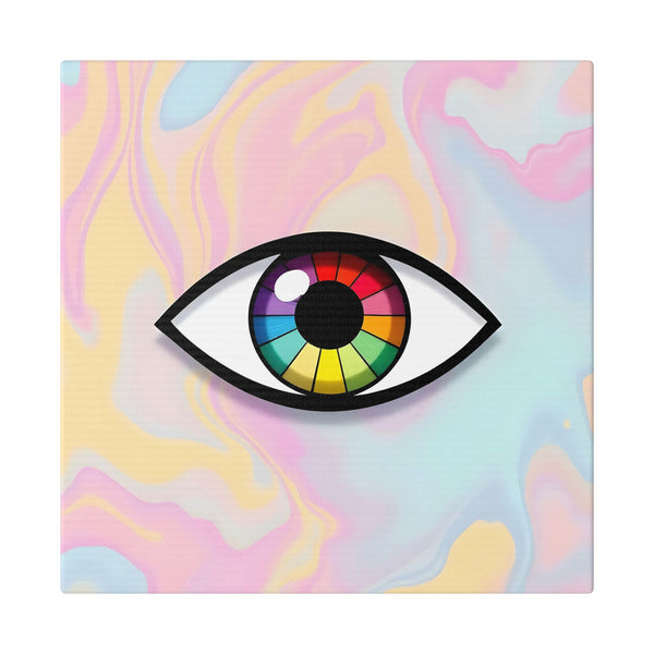 PsEyeFlow #5 - Prism Stare (Classic Stretched Canvas)