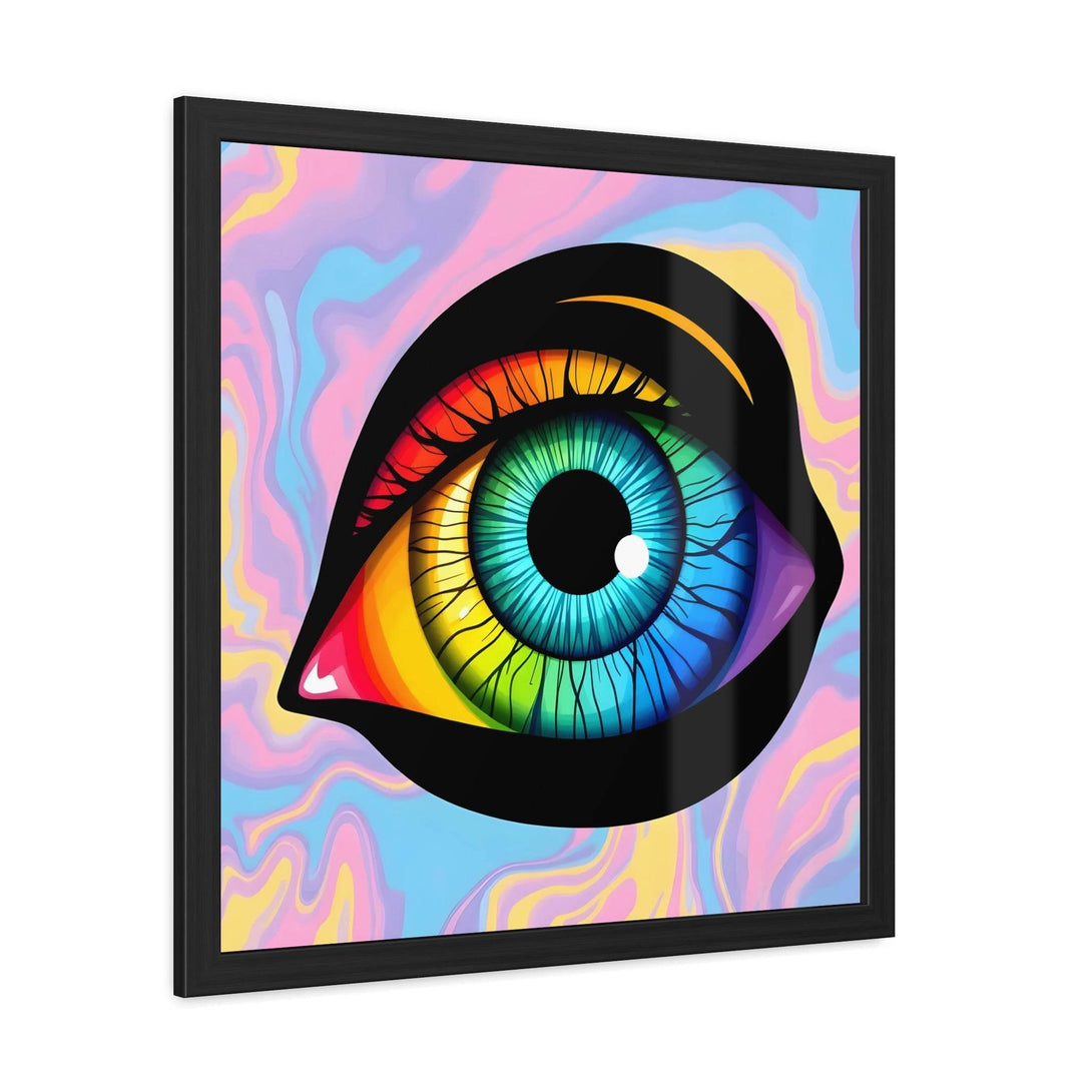 PsEyeFlow 4 - Chromatic Vision. ( wood Framed semi-gloss coated paper ) - Highdellic