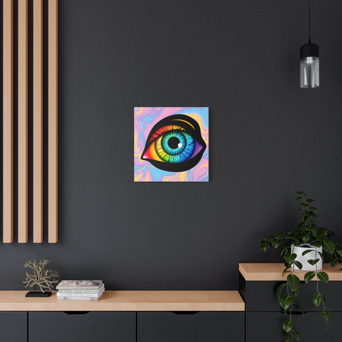 PsEyeFlow 4 - Chromatic Vision. (Satin Canvas, Stretched) - Highdellic