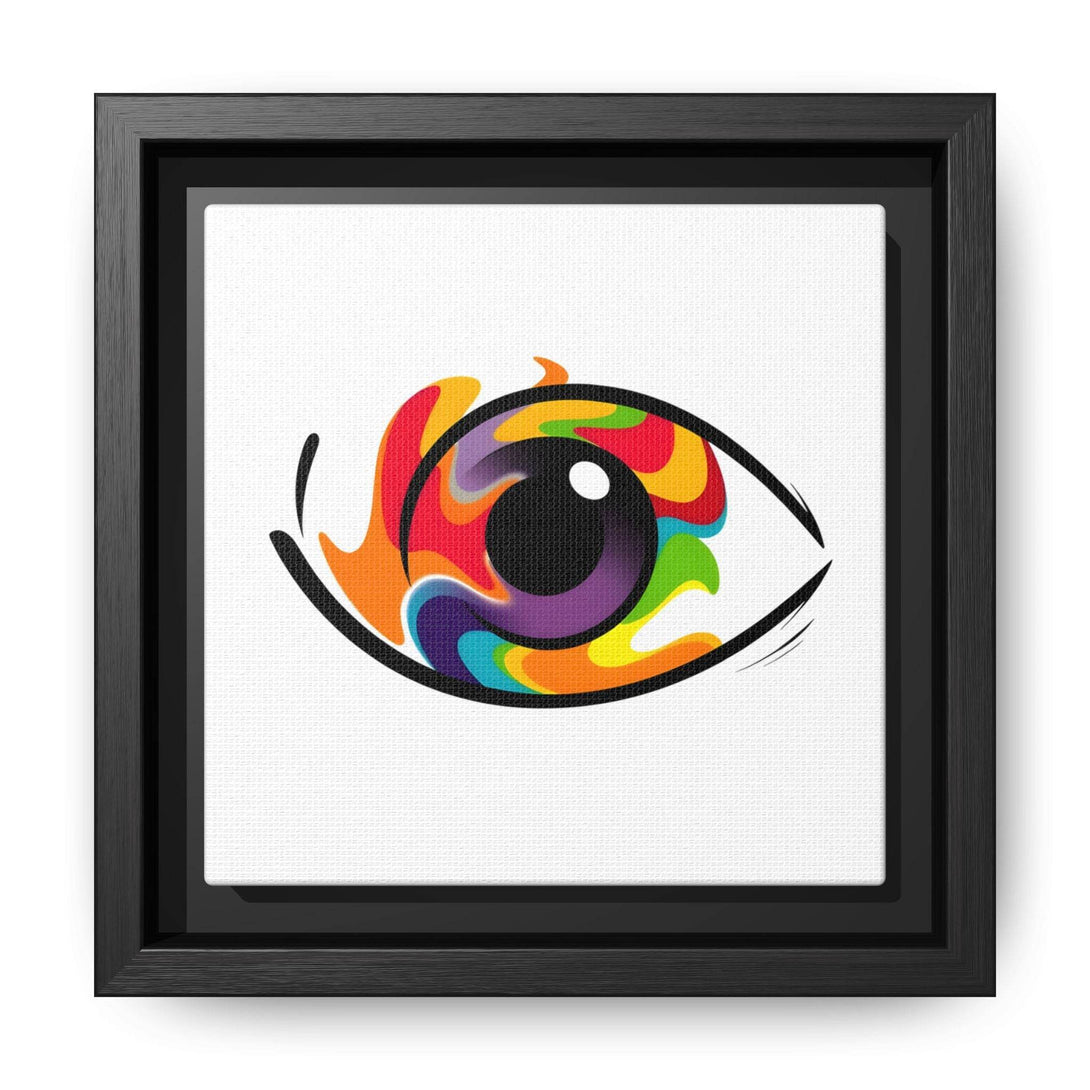 PsEyeGo 3 – Chromatic Flame on Framed Matte Canvas (Multi-color) - Highdellic