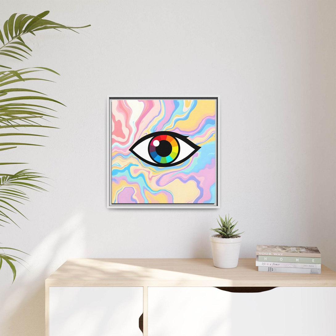 PsEyeFlow #30 - Spectrum Vision (Matte Canvas, Framed (Multi-color)) - Highdellic