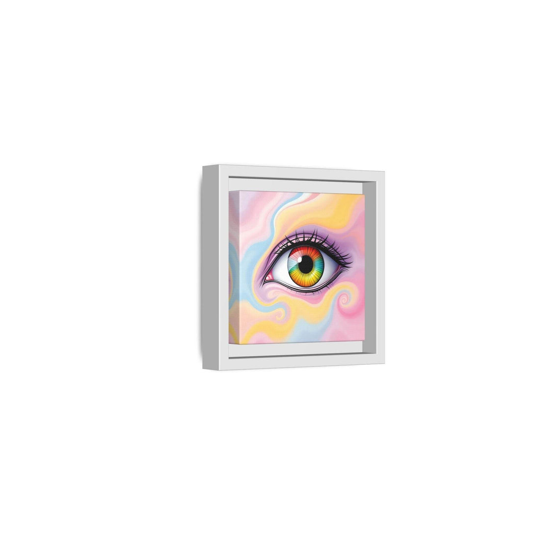PsEyeFlow #36 – The Whispering Spiral on Framed Matte Canvas - Highdellic