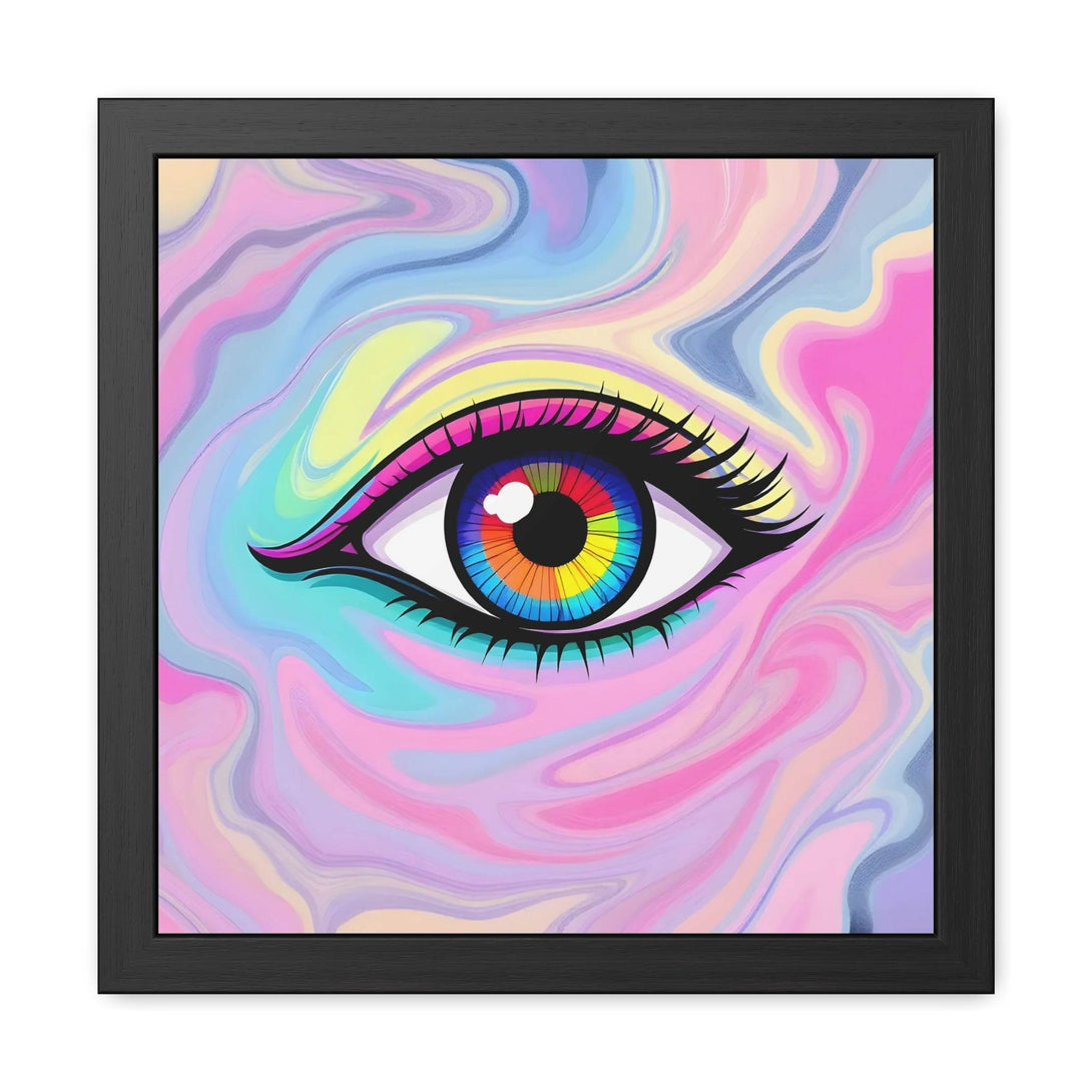 PsEyeFlow #8 - Radiant Vision. ( wood Framed semi-gloss coated paper ) - Highdellic