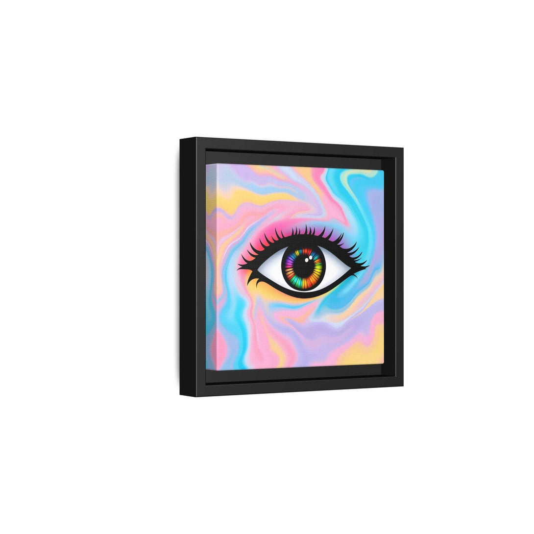 PsEyeFlow #32 - Prism Mirage on Framed Matte Canvas (multi colour) - Highdellic