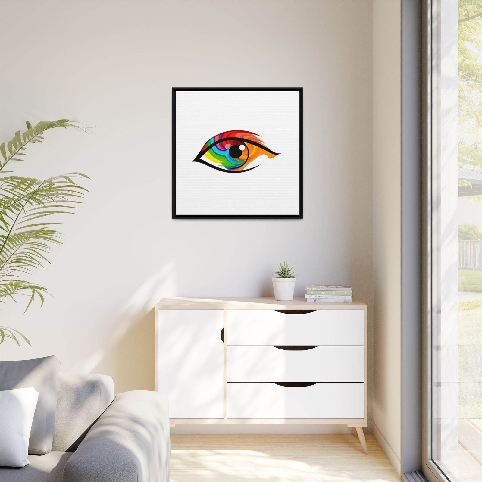 PsEyeGo 2 – Prism Gaze Vision on Framed Matte Canvas (Multi-color) - Highdellic