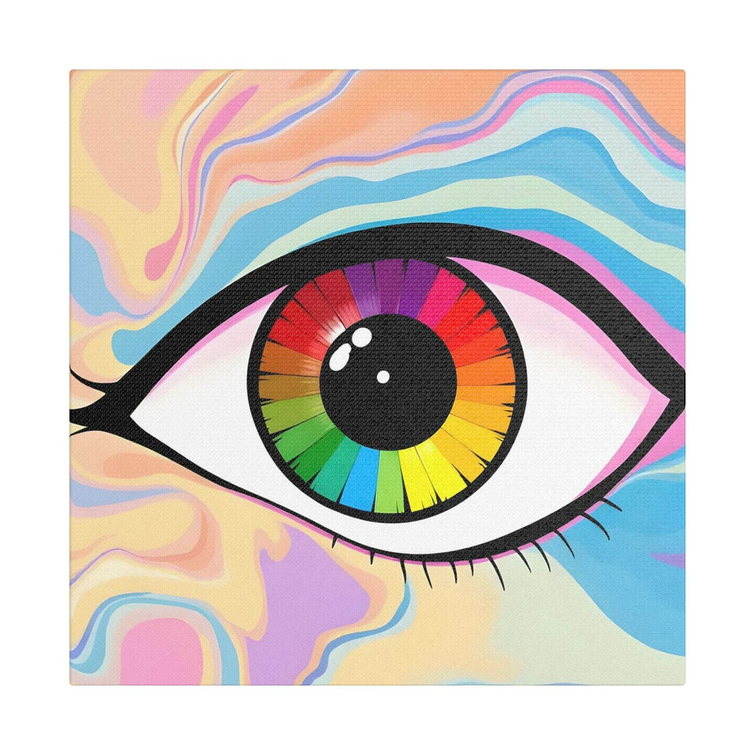 PsEyeFlow #1 – Prism Vision. (Satin Canvas, Stretched) - Highdellic