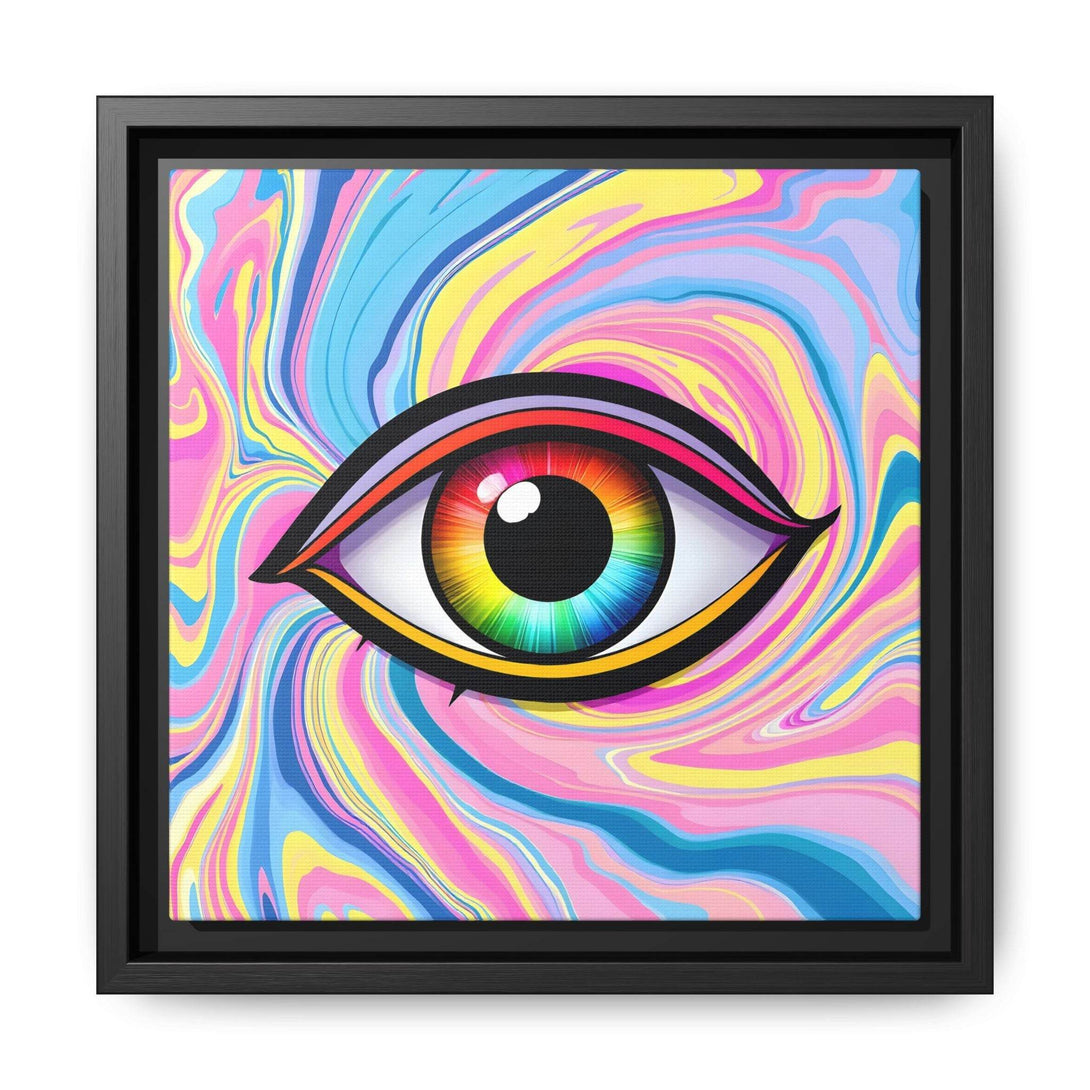 PsEyeFlow #31 - The Kaleidosoul on Framed Matte Canvas - Highdellic