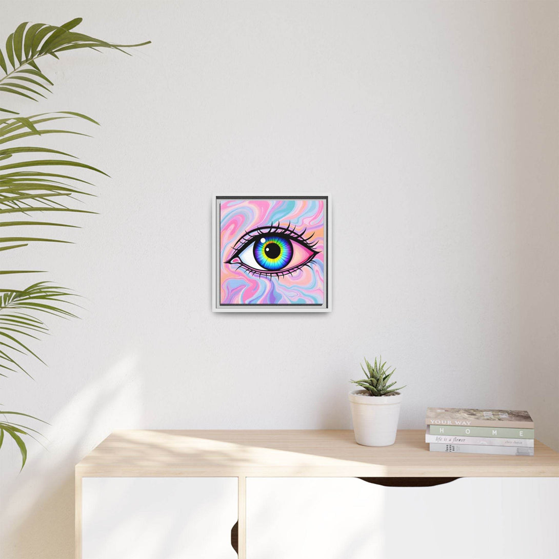 PsEyeFlow #3 – Vivid Mirage (Matte Canvas, Framed (Multi-color)) - Highdellic