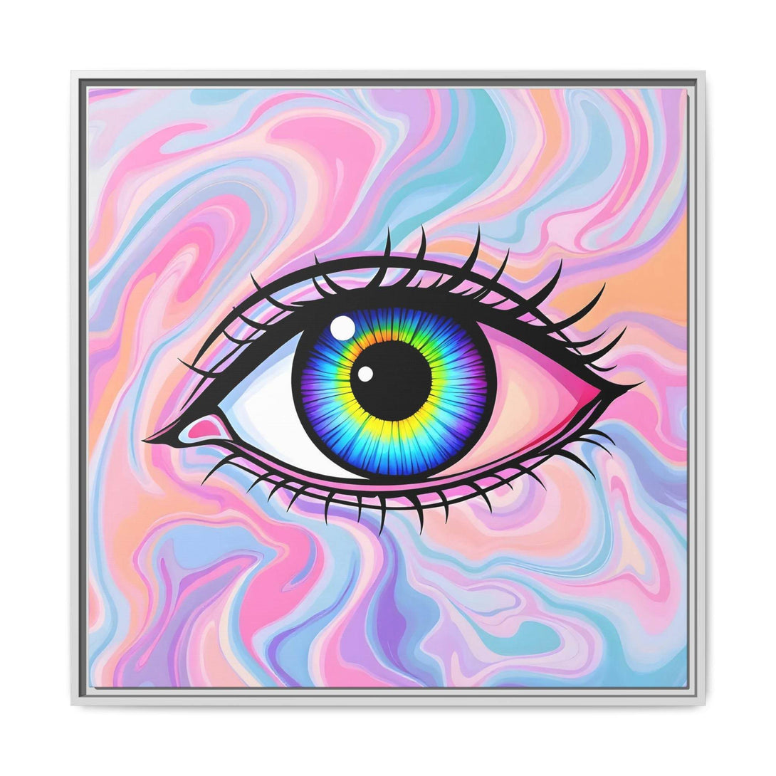 PsEyeFlow #3 – Vivid Mirage (Matte Canvas, Framed (Multi-color)) - Highdellic