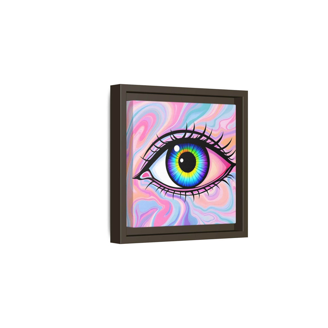 PsEyeFlow #3 – Vivid Mirage (Matte Canvas, Framed (Multi-color)) - Highdellic