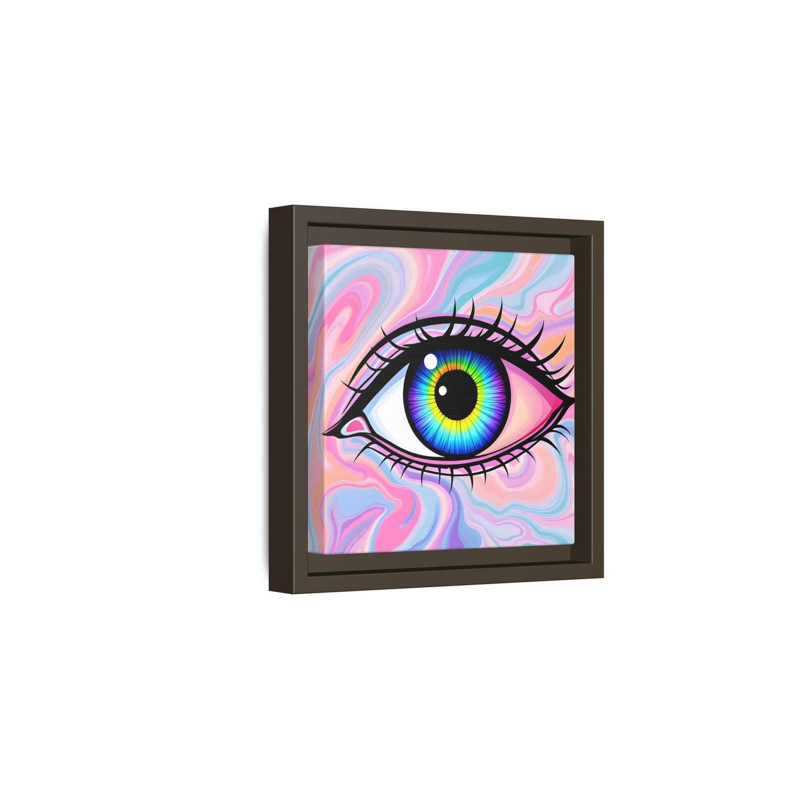 PsEyeFlow #3 – Vivid Mirage (Matte Canvas, Framed (Multi-color)) - Highdellic