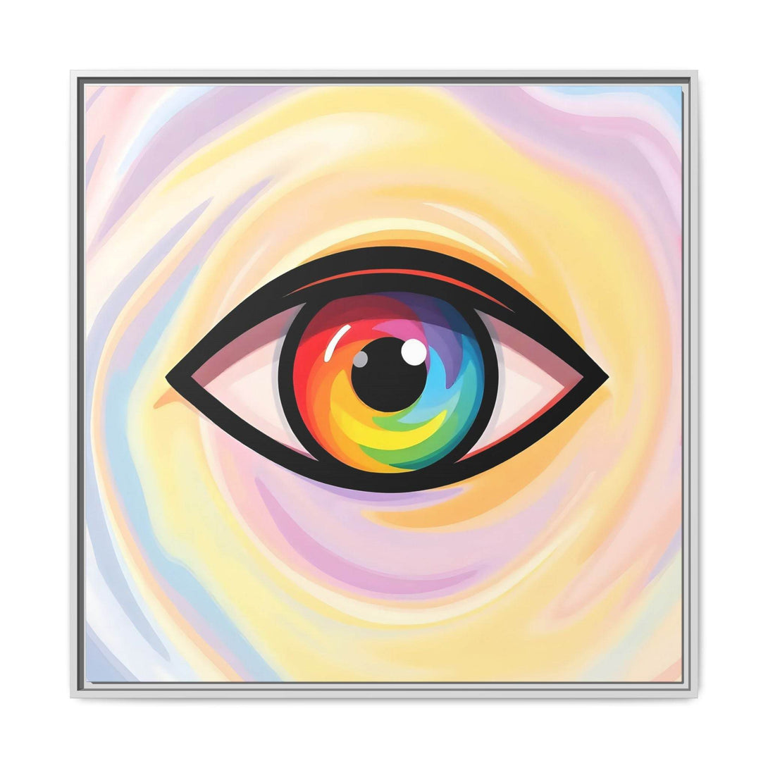 PsEyeFlow #18 - Ethereal Visionb. ( Colorful Framed Matte Canvas Decor ) - Highdellic