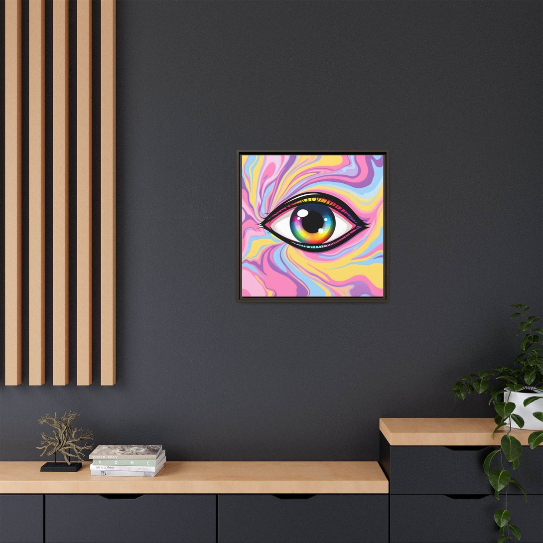 PsEyeFlow #29 - Spectrum Gaze.b (Matte Canvas, Framed (Multi-color)) - Highdellic