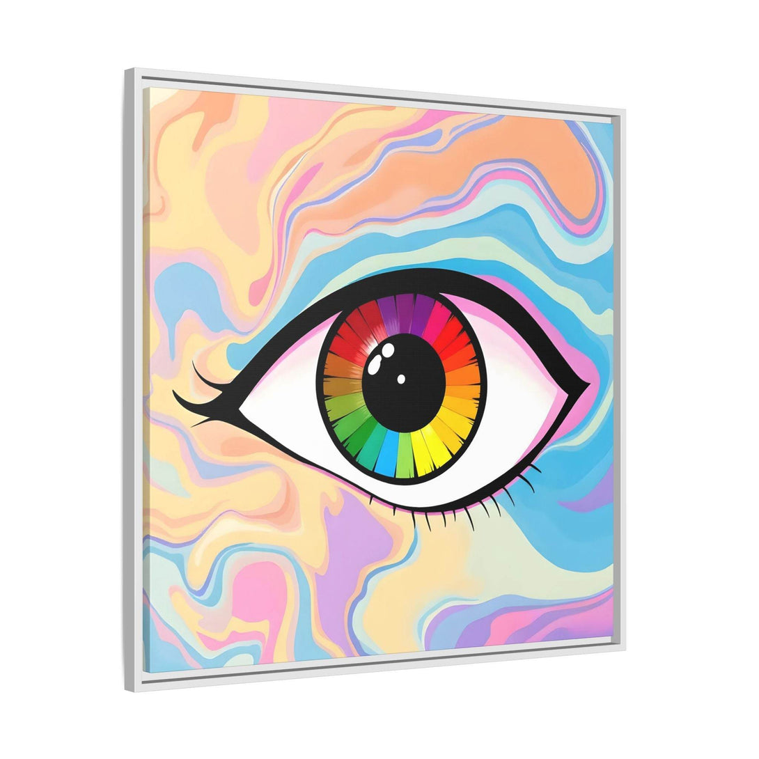 PsEyeFlow #1 – Prism Vision. (Matte Canvas, Framed, Multi-color) - Highdellic