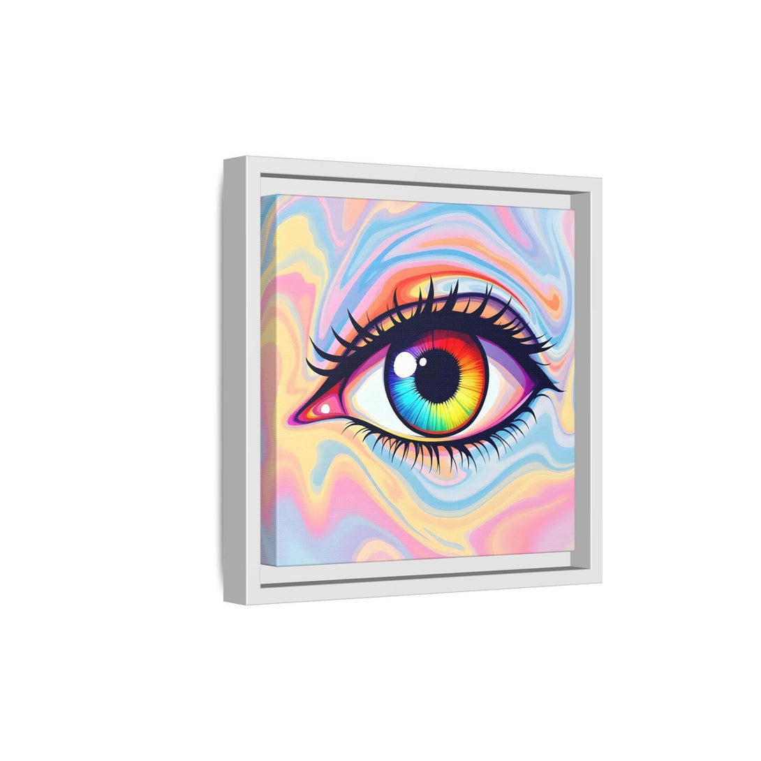 PsEyeFlow #20 - Dreamwave Vision. ( Colorful Framed Matte Canvas Decor ) - Highdellic