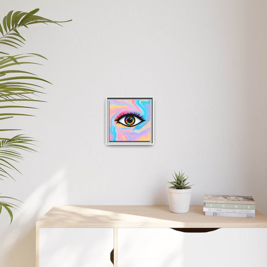 PsEyeFlow #32 - Prism Mirage on Framed Matte Canvas (multi colour) - Highdellic