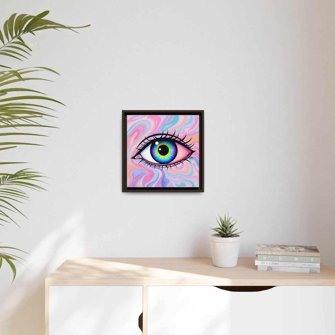 PsEyeFlow #3 – Vivid Mirage (Matte Canvas, Framed (Multi-color)) - Highdellic