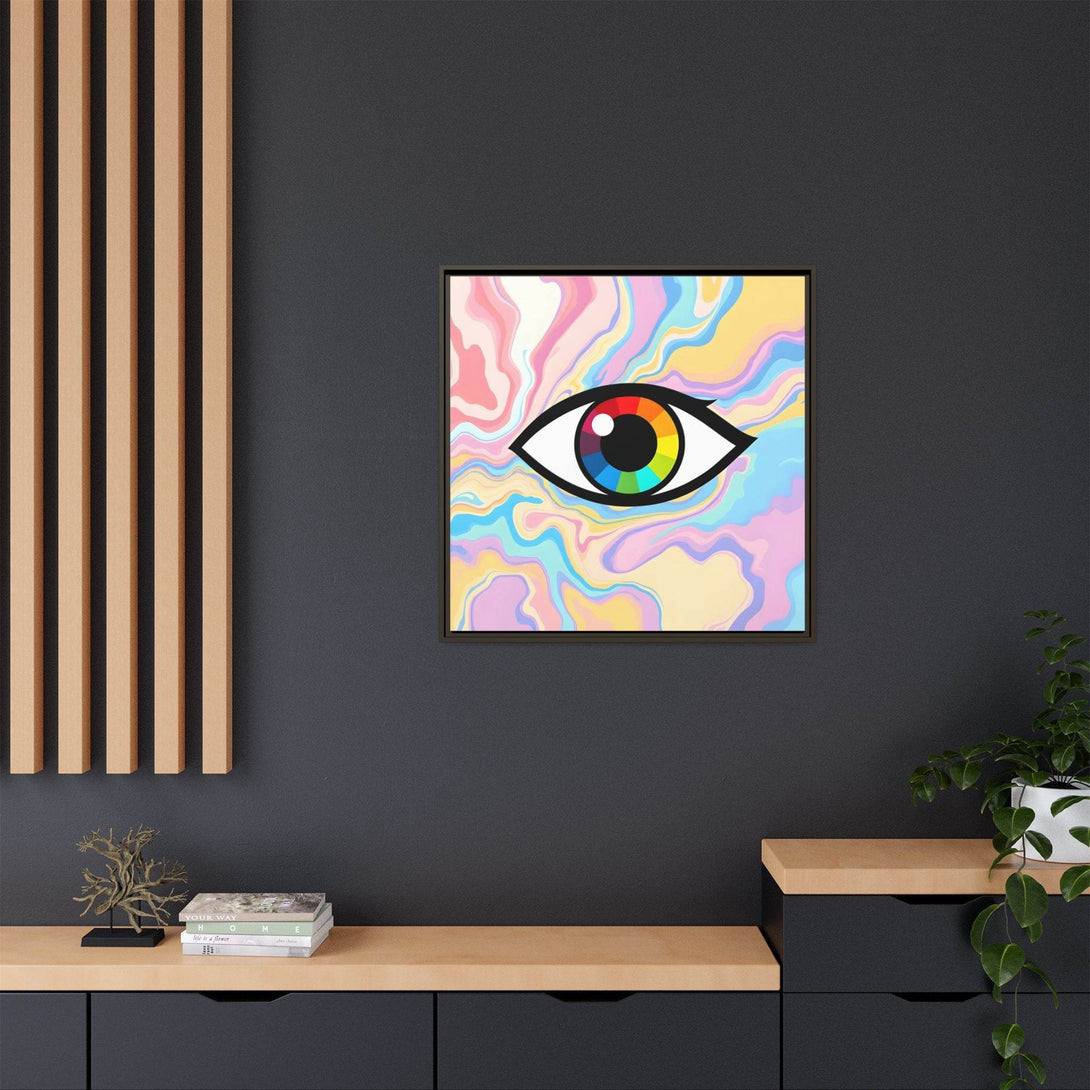 PsEyeFlow #30 - Spectrum Vision (Matte Canvas, Framed (Multi-color)) - Highdellic
