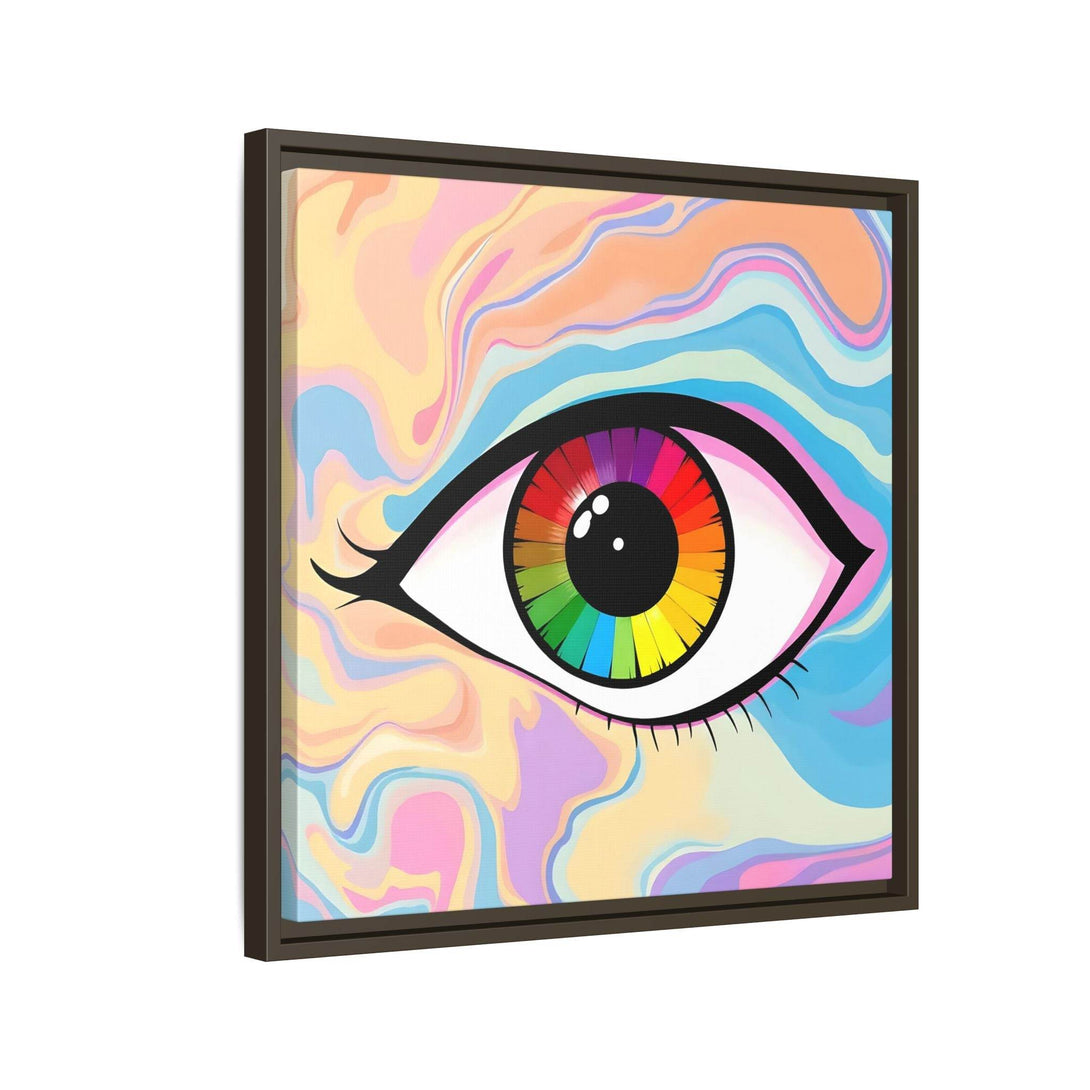 PsEyeFlow #1 – Prism Vision. (Matte Canvas, Framed, Multi-color) - Highdellic