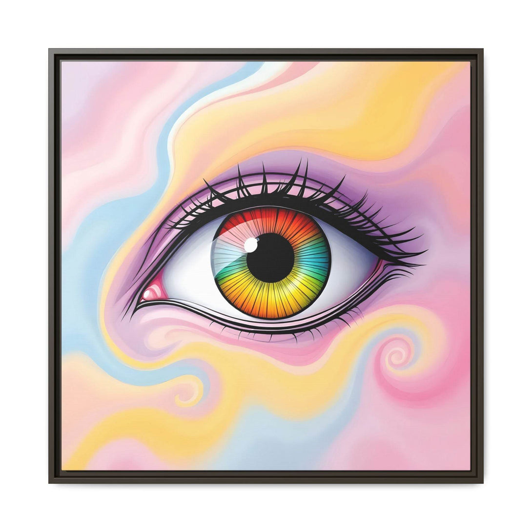 PsEyeFlow #36 – The Whispering Spiral on Framed Matte Canvas - Highdellic
