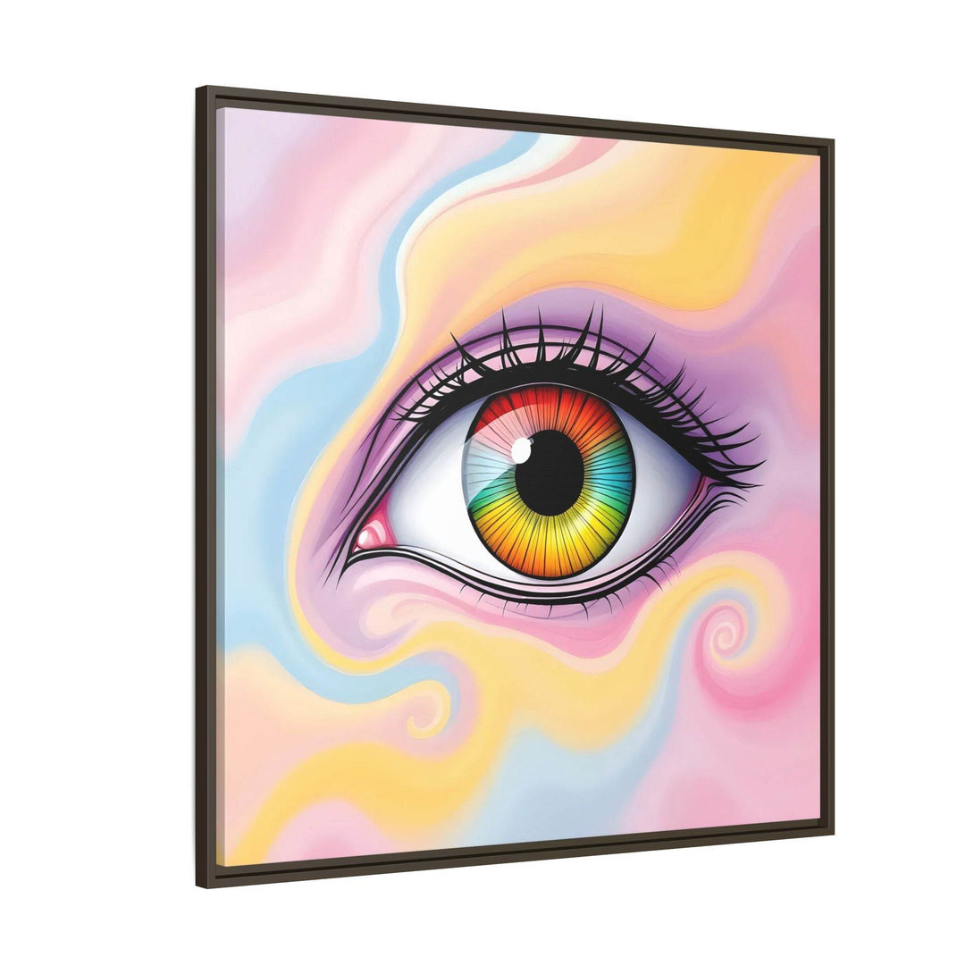 PsEyeFlow #36 – The Whispering Spiral on Framed Matte Canvas - Highdellic
