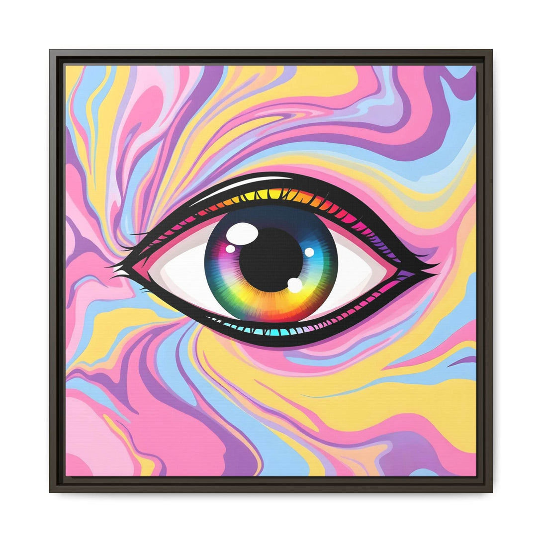 PsEyeFlow #29 - Spectrum Gaze.b (Matte Canvas, Framed (Multi-color)) - Highdellic