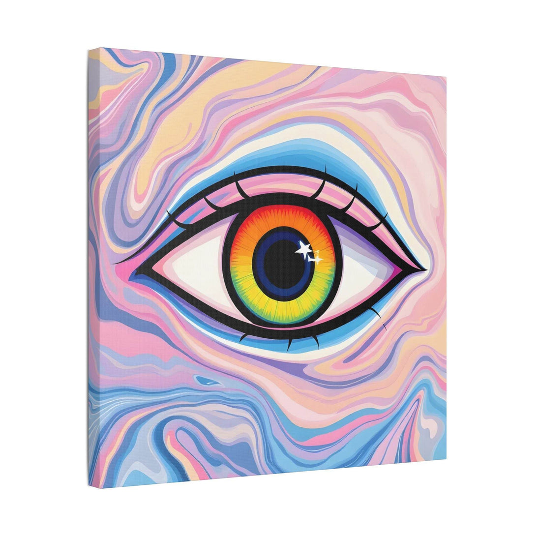 PsEyeFlow #9 - Celestial Stare. (Satin Canvas, Stretched) - Highdellic