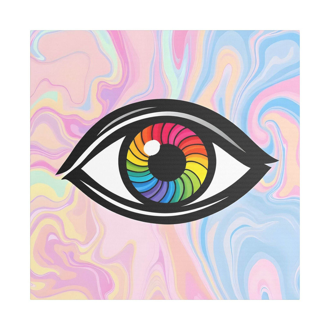 PsEyeFlow #10 - Hypnotic Spectrum. (Satin Canvas, Stretched) - Highdellic