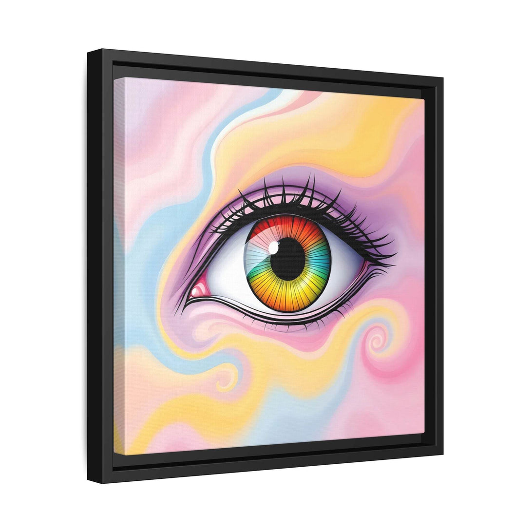 PsEyeFlow #36 – The Whispering Spiral on Framed Matte Canvas - Highdellic